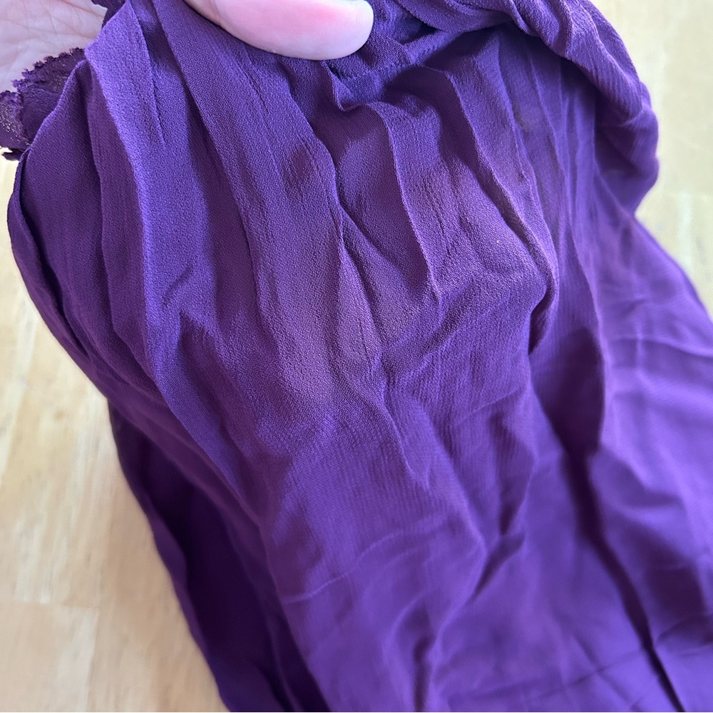 Farm Rio Smocked Burgundy Ruffle Blouse - Picture 12 of 16